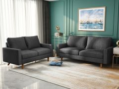 מערכת ישיבה 2+3 דגם Lara צבע אפור כהה