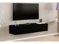 מזנון צף תלוי ברוחב 135 ס"מ גוון שחור דגם עמית AMIT