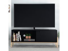 מזנון טלוויזיה 140 ס”מ דגם Mistral צבע שחור