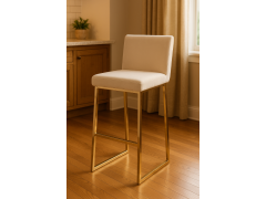 כסא בר דגם סטאר בגוון שמנת