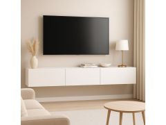 מזנון צף תלוי בגוון לבן ברוחב 180 סמ דגם אנדי ANDEY