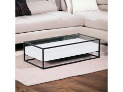 שולחן סלון משולב זכוכית דגם דגם ליעם