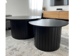 זוג שולחנות סלון עגולים דגם אביב