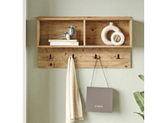 מדף קיר מעוצב דגם סנטיאגו גוון עץ