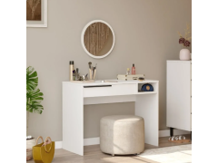 מוצר חדש - שידת איפור עם מראה דגם בורדו גוון לבן