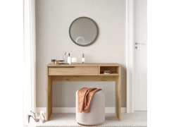 שידת איפור עם מראה דגם בורדו גוון עץ