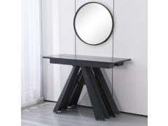 קונסולה נפתחת לפינת אוכל רוחב 1.10 מטר דגם דוכס גוון שחור