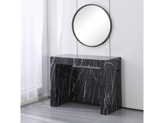 קונסולה נפתחת לפינת אוכל עד 3 מטר רוחב 100 ס"מ דגם מקסימוס שחור עורקים