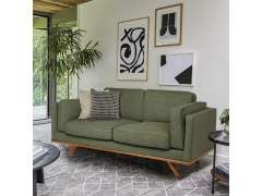 ספה 200 ס"מ דו מושבית דגם FLORIDA בגוון ירוק