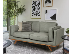 ספה 200 ס"מ דו מושבית דגם FLORIDA בגוון אפור בהיר