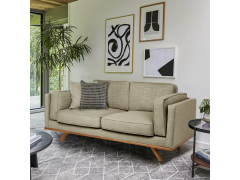ספה 200 ס"מ דו מושבית דגם FLORIDA בגוון בז'