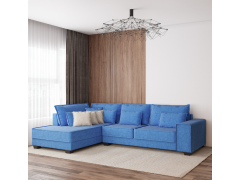 מערכת ישיבה פינתית 3 מטר RAM DESIGN דגם עמית כחול