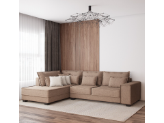 מערכת ישיבה פינתית 3 מטר RAM DESIGN דגם עמית חום