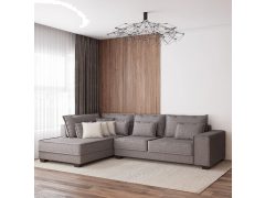 מערכת ישיבה פינתית 3 מטר RAM DESIGN דגם עמית אפור