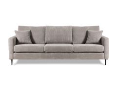 ספה תלת מושבית בד קורדרוי בגוון אפור 260 ס"מ דגם RANDOM