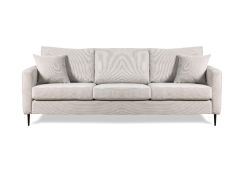 ספה תלת מושבית בד קורדרוי בגוון אפור בהיר 280 ס"מ דגם RANDOM