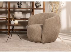 כורסא בד בגוון חום בהיר דגם ENCASE