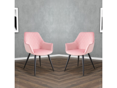 זוג כורסאות מעוצבות דגם מרסיי ורוד