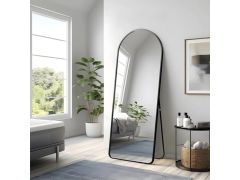 מראת גוף אובלית ענקית 160x50 ס"מ צבע שחור