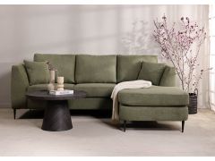 ספה פינתית תלת מושבית בד בגוון ירוק 220 ס"מ דגם RANDEVU