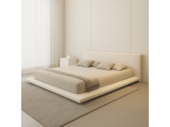 מיטה זוגית 180/200 ס"מ בגוון לבן דגם רון