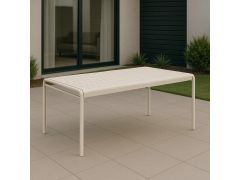 שולחן אוכל 153.5 ס"מ גוון קרם דגם OUTDOOR