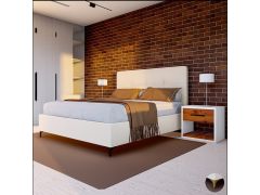 מיטה זוגית קינג סייז מפוארת דגם סול 180x200 גוון אופוויט