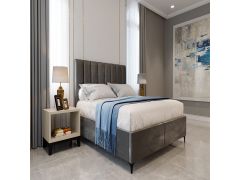 מיטה יהודית זוגית 180x200 דגם אליסיה גוון אפור