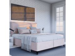 מיטה יהודית זוגית 140x190 דגם חאליסי גוון ורוד