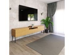 מזנון רוחב 200 ס"מ לסלון דגם שווייץ אלון טבעי