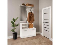 שידת כניסה בצבע לבן רוחב 90 סמ דגם ליאור