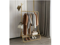 מתלה בגדים מתכתי מעוצב פתוח צבע זהב