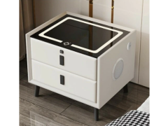 שידה חכמה עם 2 מגירות צבע לבן