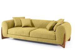ספה באורך 200 ס"מ דגם ORCHID בגוון צהוב