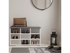 שידת כניסה לנעליים דגם פולאריס בגוון לבן