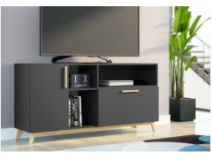 שידת אחסון קומודה רוחב 135 ס”מ דגם Omega צבע שחור