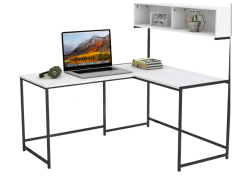 עמדת עבודה פינתית דגם TASARIM בגוון לבן