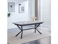 שולחן אוכל נפתח 1.8-2.7 מטר דגם ניקולס בגוון בז'