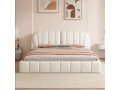 מיטה ברוחב וחצי דגם שיר בגוון לבן