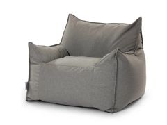 פוף SICILIA Outdoors טכנולוגיית נוחות עמידה לשימוש חוץ בגוון אפור אבן