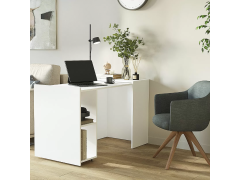 שולחן כתיבה טרנספורמר דגם פנינה בגוון לבן