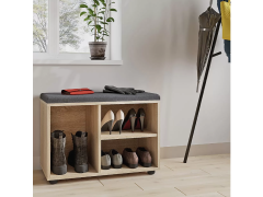 שידת כניסה לנעליים דגם ציטרין בגוון אלון