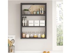 יחידת 3 מדפים בגוון אפור