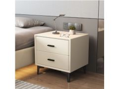 שידה לצד המיטה דגם – KAREN- שמנת\ לבן