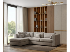 מערכת ישיבה פינתית דגם אינדיגו 2.90 Ram Design צבע חום בהיר