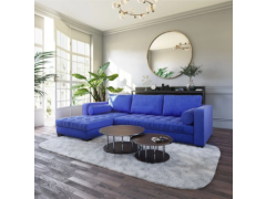 מערכת ישיבה פינתית דגם רום 2.90 Ram Design צבע כחול