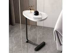 שולחן צד גוון שחור בשילוב לבן