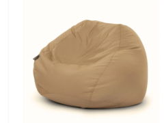 פוף לגינה ולמרפסת דגם COMO מילוי ספוג CLOUD צבע מוקה