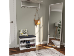 שידת כניסה לנעליים דגם מיזר בגוון לבן