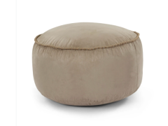 הדום עגול מעוצב דגם Tarragona צבע זמש בז'